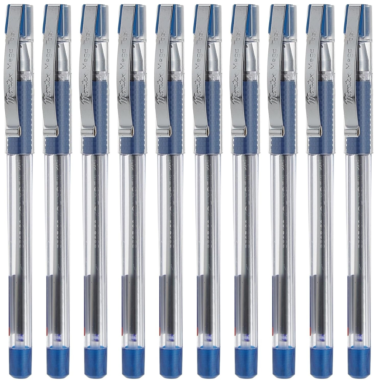 Montex Mega Top Ball Pen ,Blue - Pack of 10