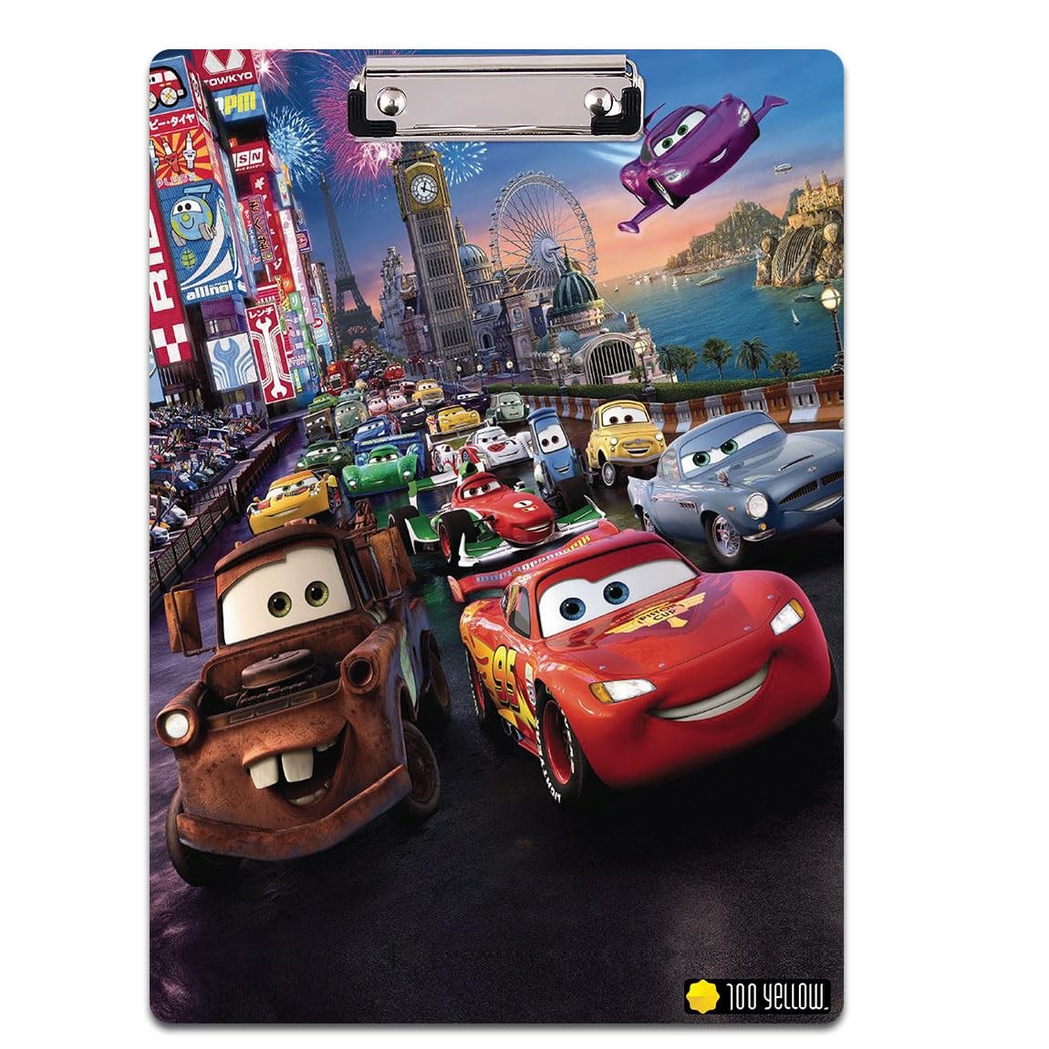 100yellow® Adventure on Wheels: Colorful Kids' Car Theme Exam Board - Explore Learning| Size: 14 x 10 Inches | Wooden