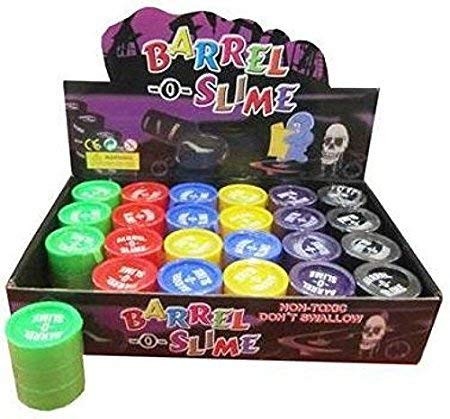Crystal Zone Slime Barrel for Kids: Non Sticky, Non Toxic Slime in Barrel Box - Pack of 12