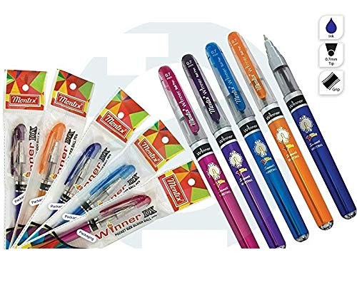 Montex Winner Jumbo Gel Pen - Blue (Pack of 20) By DTL Company