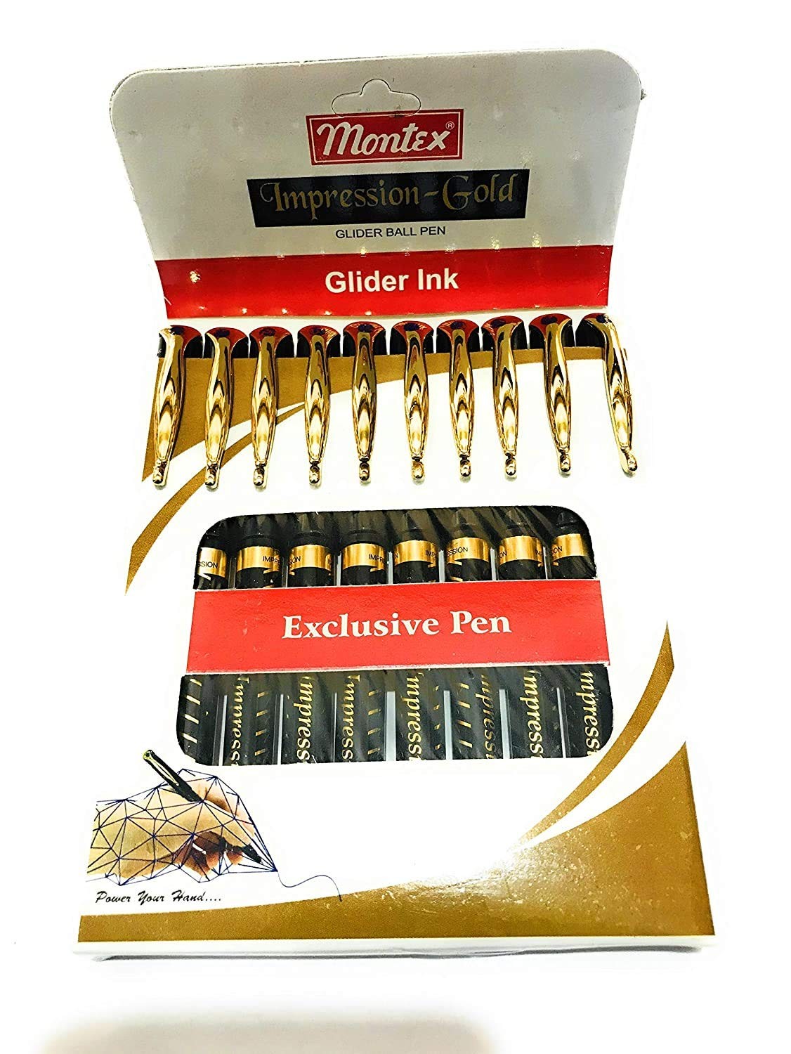 Montex Am Montex Impression Gold Pen Pack Of 10.