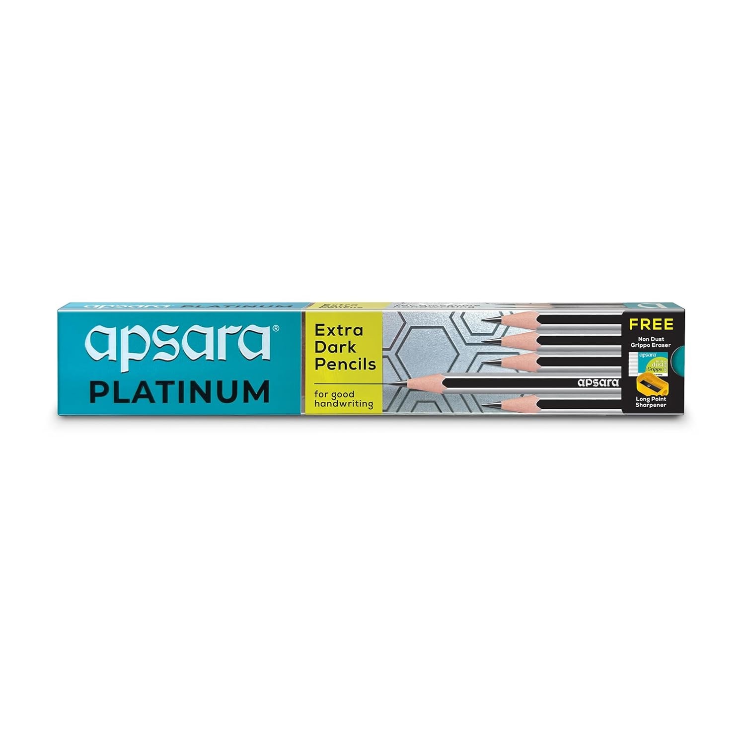 Apsara Platinum Extra Dark Pencils - Pack of 10- Pack of 10