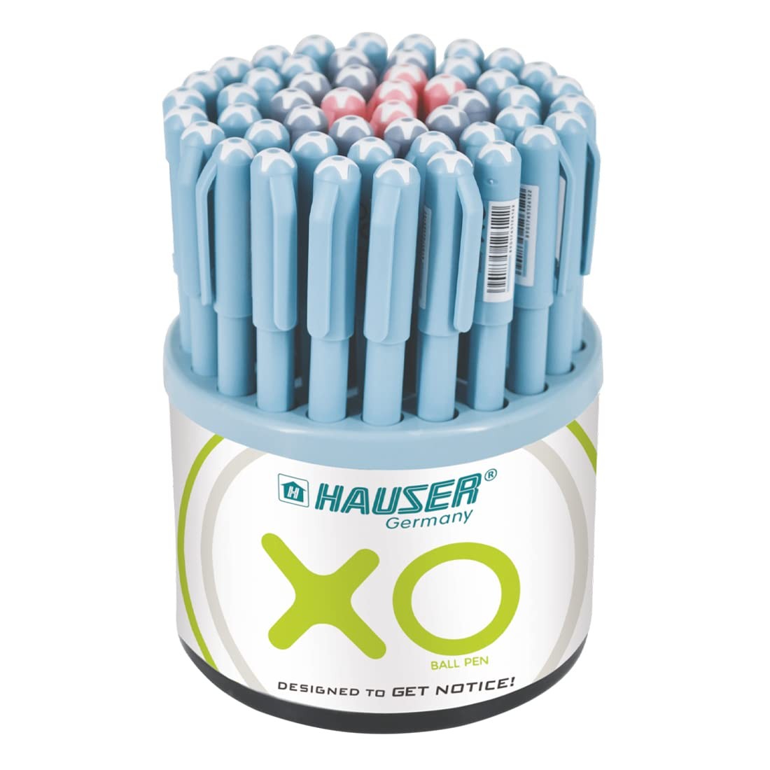 Hauser XO Ball Pen (Pack of 50), Blue,black,red