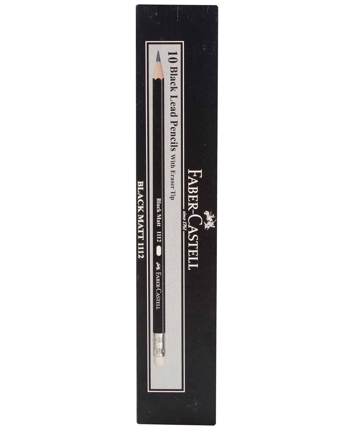 Faber Castell Black Matt 1112 2B Pencil - Pack of 10